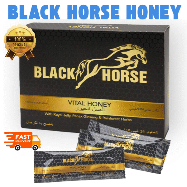 black horse vital honey malaysia original 24 sachets x 10 gram